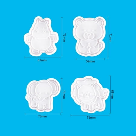 

1Pack 3D Easter Cookies DIY Baking Molds Plastic Cartoon Animal Biscuit Cutter Rabbit/Egg Baking Too