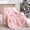 Pink Santa Claus, variant on Pink Blanket - Christmas Fluffy Blanket with Gingerbread and Snowflake Pattern - Reversible Sherpa Fleece Soft Blanket - Cozy Lightweight Blanket for Couch Bed Sofa, 50x60 Inches