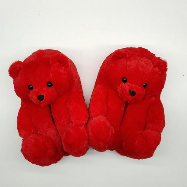 Pantuflas De Oso De Peluche Para Mujer Serendint AP006544-06
