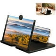 thumbnail image 1 of Screen Magnifier Version,3D HD Mobile Phone Magnifier Screen for Movies,Videos and Gaming,Foldable Screens Amplifier Stand,Compatible with All Smartphones (14 inch), 1 of 8