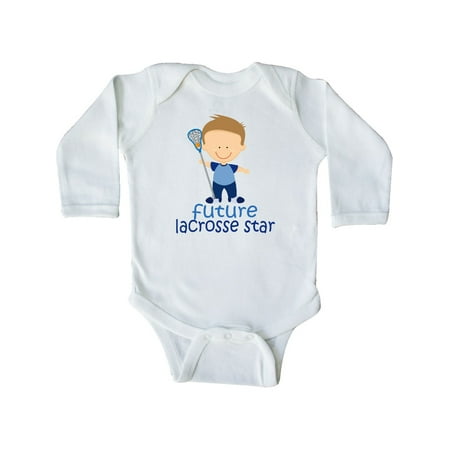 

Inktastic Future Lacrosse Star Gift Baby Boy Long Sleeve Bodysuit