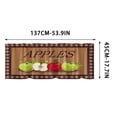 thumbnail image 3 of Apples Kitchen Curtain Set with Valance - 3 Piece Short Tier Panels & Swag, Washable Polyester Farmhouse Window Treatments for Sink, Light Filtering Decorative Drapes, 3 of 7