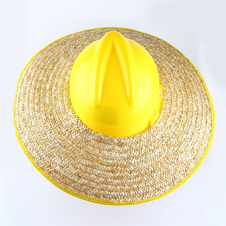 Hard Hat Sun Shade Hard Hat Sun Shade Wheat Straw Helmet Sunshield