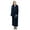 Navy Blue, variant on Womens Long Robe Soft Fleece Fluffy Plush Bathrobe Ladies Winter Warm Housecoat