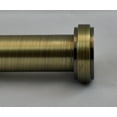 thumbnail image 2 of Urbanest Steel Button Curtain Rod, 3/4", Antique Brass, 28"-48", 2 of 2