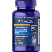 Puritan's Pride Double Strength Joint Soother Glucosamine Chondroitin MSM - 60 Capsules