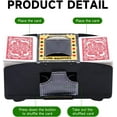 thumbnail image 7 of Automatic Card Shuffler 1/2/4/6 Decks, Electric Battery-Operated Shuffler, Casino Card Game for Poker, Home Card Game, UNO, Phase10, Texas Hold'em, Blackjack, Home Party Club Game, 7 of 7