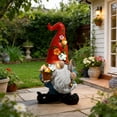 thumbnail image 6 of Resin Garden Gnome Ornament,Outdoor Courtyard Decoration,Solar Powered Garden Statue,Weatherproof Lawn Decor,Cute Goblin Figurine,Creative Garden Craft,Garden Decoration,Lawn Ornament,Yard Decor, 6 of 6