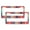 Pattern-222, variant on Retro Plaid License Plate Cover 2 Pcs Set Buffalo Plaids Check Standard Car Tag Cover Holder for Girl Women Men Vehicles 2 Holes Aluminum License Plate Frames