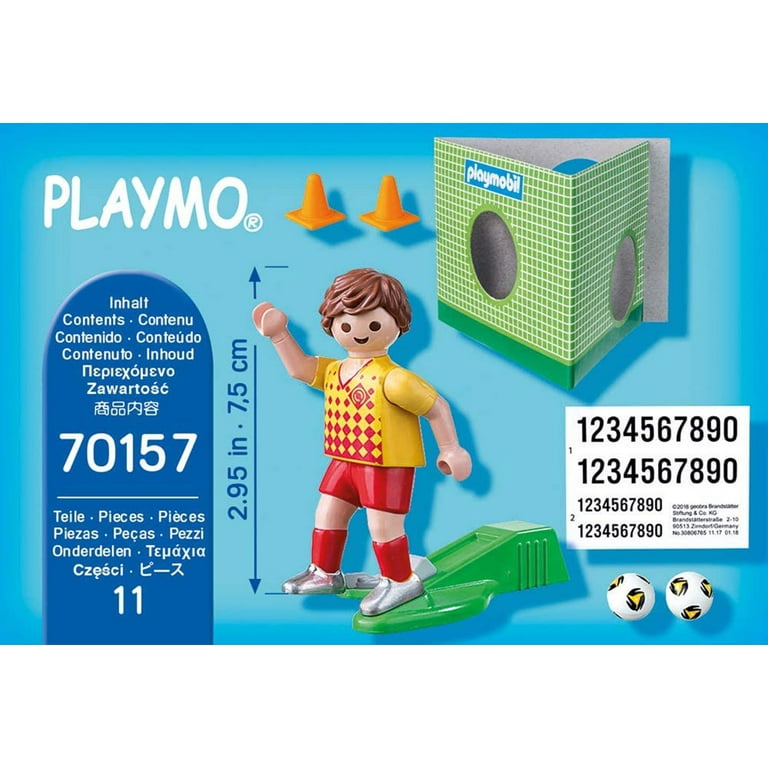 Playmobil 70157 Special Plus Football Player with Goal Wall, Fun  Imaginative Role-Play, PlaySets Suitable for Children Ages 4+