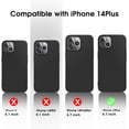 thumbnail image 4 of X-level iPhone 14 Plus Case Ultra-Thin Slim Fit [Guardian Series] Phone Cases Soft Flexible TPU Matte Finish Coating Light Protective Back Cover for iPhone 14 Plus - Black, 4 of 7