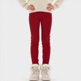 thumbnail image 5 of Gibobby Kids Baby Girls Leggings Footless Soft Skinny Thin Leggings Toddler Girls Solid Stretch Trousers(18-24 Months,Wine), 5 of 7