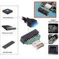 thumbnail image 4 of D1U UC-141-TC004 Type-E IDC Socket USB 3.1 Front Panel Header to P5K USB 3.0 20Pin Header Extension, 4 of 5