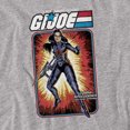 thumbnail image 2 of G.I. Joe Baroness Card Unisex Adult T-Shirt, Athletic Heather, X-Large, 2 of 6