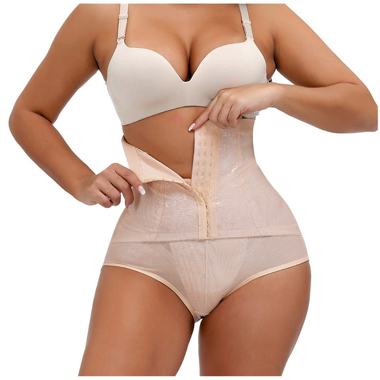 MANIFIQUE Tummy Control Shapewear Panties for Women High Waisted Body  Shaper Underwear Lace Slimming Girdle Shaping Briefs 
