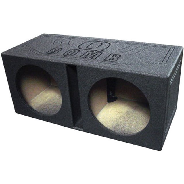 Qpower Boîtier de Caisson de Basses Double 12 Pouces "Q Bomb"