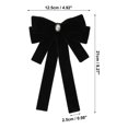 thumbnail image 3 of Unique Bargains Bowknot Ribbon Bow Brooch Neck Tie Black, 3 of 6