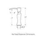 thumbnail image 3 of Pfister KSD-IHBB Kai Distributeur de Savon Mat Noir, 3 of 3