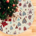 thumbnail image 5 of FMSHPON Valentine's Day Cute Love HeartFlower Xmas Christmas Tree Skirt Stand Mat for Holiday Party Decoration Indoor Outdoor 36 inches, 5 of 6