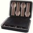 thumbnail image 1 of HUGFEGWE 8 Grids Portable Watch Storage Box, Watch Box, Travel for Watch (Black) CJB91-91424, 1 of 8