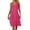 Hot Pink, variant on Maplenight Summer Dresses for Women Sleeveless V Neck Midi Dresses Casual Loose Beach Dresses,Sizes S-5XL