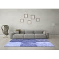 thumbnail image 3 of Ahgly Company Machine Washable Indoor Rectangle Patchwork Blue Transitional Area Rugs, 8' x 10', 3 of 4