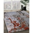thumbnail image 2 of Ahgly Company Indoor Round Mid-Century Modern Dark Gray Oriental Area Rugs, 6' Round, 2 of 6