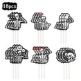 thumbnail image 2 of Decoración para magdalenas LECAKTO Black Skull Till Death Do Us Part x18, 2 of 6