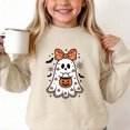 thumbnail image 5 of Sweatshirt Toddler Dqueduo Children's Halloween Prints Casual Loose Fleece Lined Long Sleeve Round Neck Hoodie Sweatshirt For Kids, 5 of 8