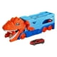 thumbnail image 5 of Camión de transporte de dinosaurios. El camión devorador de dinosaurios incluye una miniatura al azar. naranja, 5 of 9