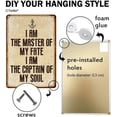 thumbnail image 4 of I Am The Master of My Fate I Am The Captain of My Soul Iron Poster Painting Tin Sign Vintage Wall Decor for Cafe Bar Pub Home Beer Decoration Crafts, 4 of 7