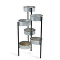 thumbnail image 1 of 6 Pot Metal Folding Plant Stand & Wood Base, 1 of 1