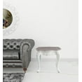thumbnail image 6 of HomeRoots 486371 24 in. Marble & Polyresin Rectangular End Table, White & Marble, 6 of 6