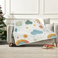 thumbnail image 7 of Yayeee Throw Blanket for Couch Soft Warm 60" x 80" Sofa Chair Bed Decoration, Rainbows Pattern, 7 of 7