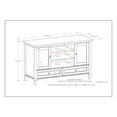thumbnail image 5 of Warm Shaker 47 inch Wide Solid Wood TV Stand in Farmhouse Grey For TVs up to 50 inches, 5 of 6