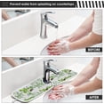 thumbnail image 5 of Coolnut Watercolor Birds Leaf Kitchen Sink Splash Guard 2 Packs Faucet Absorbent Mats Autumn Maple Leaves Faucet Handle Drip Catcher Quickly Drying Mat for Kitchen Counter Bathroom, 14.9"x5.5", 5 of 7