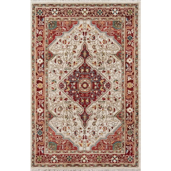 Momeni Lenox Polypropylene Machine Made Red Area Rug 9'6" X 12'6"