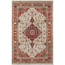 Momeni Lenox Polypropylene Machine Made Red Area Rug 9'6" X 12'6"