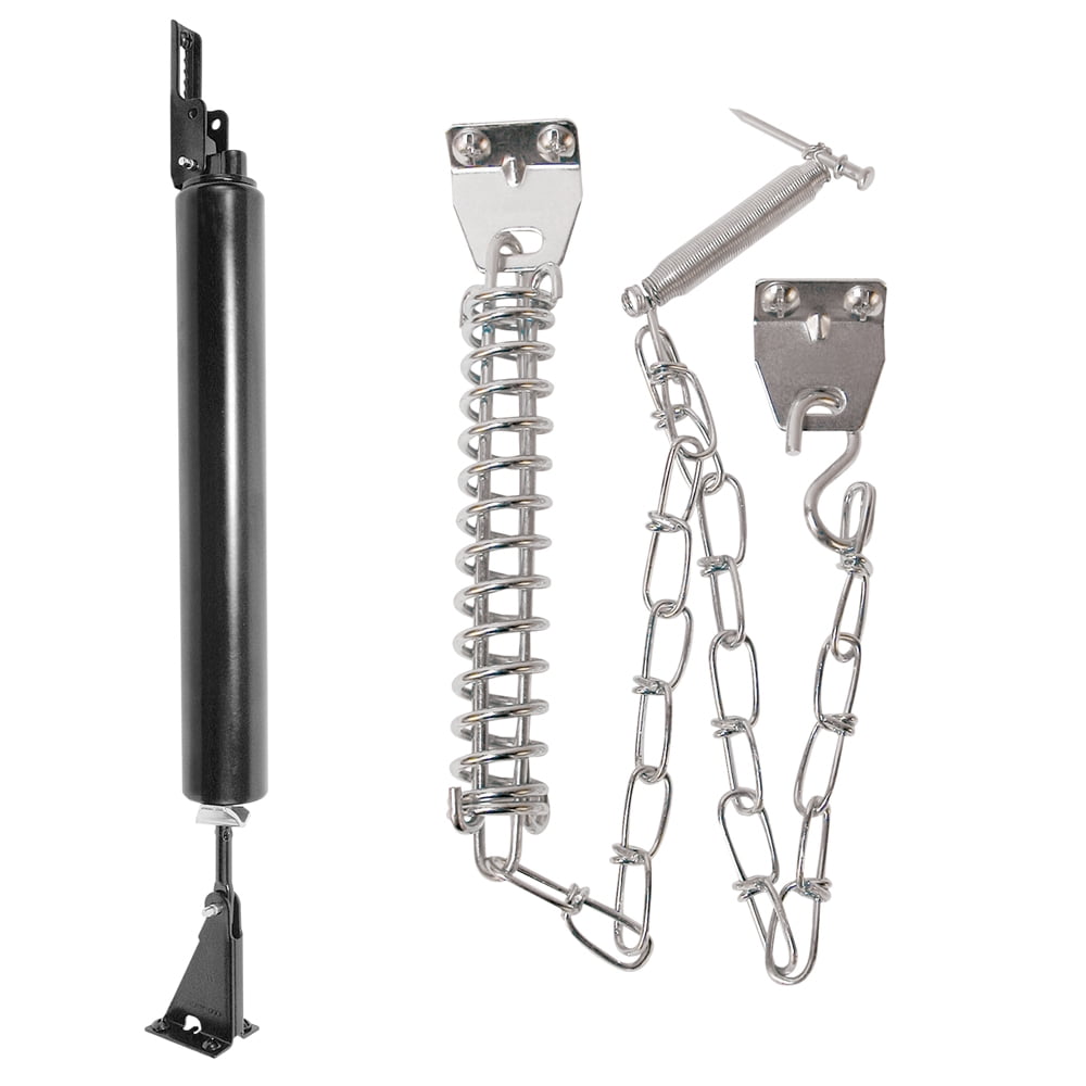 Screen Door Closer Kit, 101/2 in., Black Painted Finish, Medium Weight