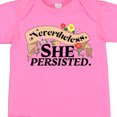 thumbnail image 4 of Inktastic Nevertheless, She Persisted with Flowers Boys or Girls Baby Bodysuit, 4 of 5
