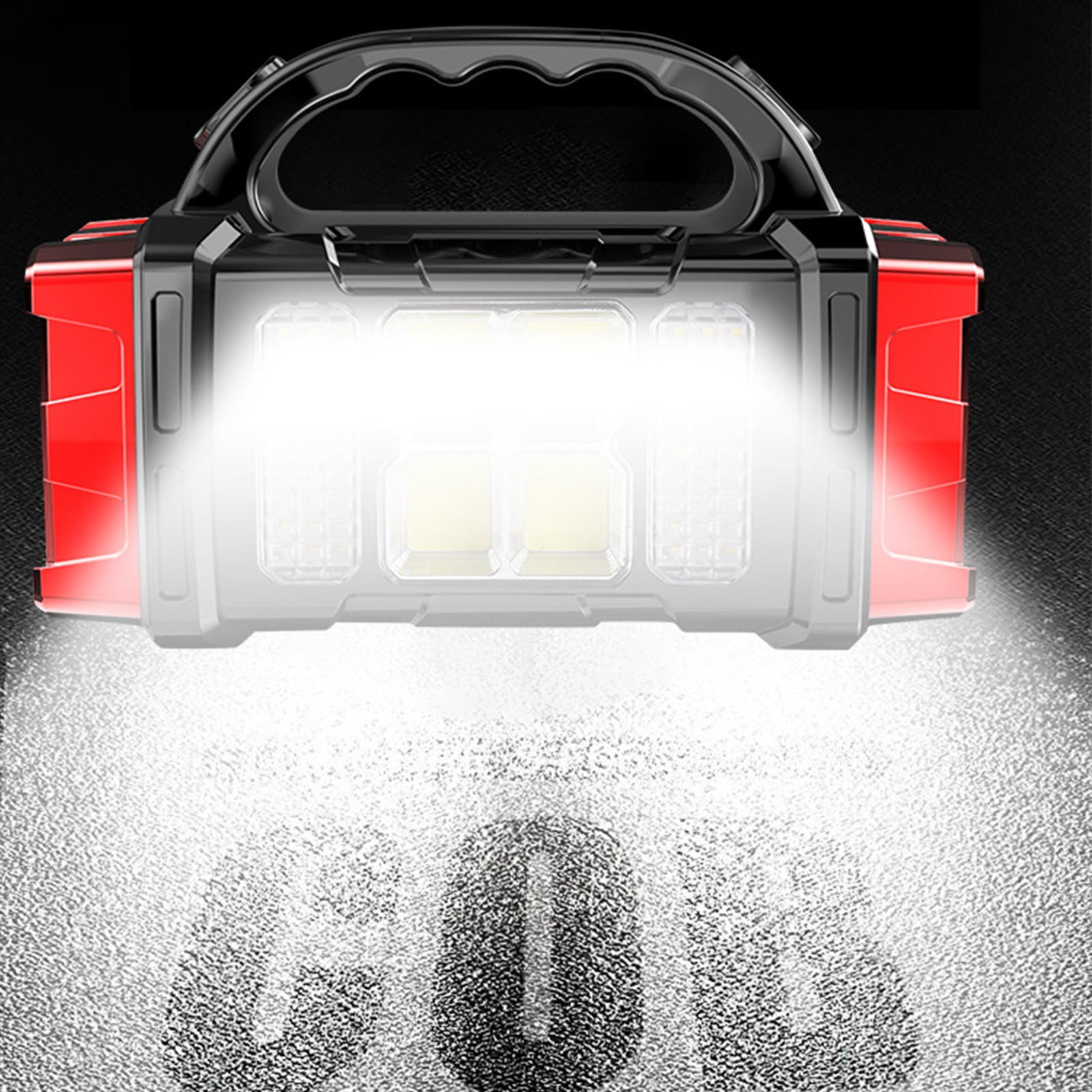HJQEQVD Rechargeable Flashlight Camping Light with Solar Charger Multi Lamp Handheld Torch Electric Flashlight for Outdoor Hiking Indoor Power Outages