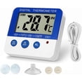 thumbnail image 1 of Fridge Freezer Thermometer Max/Min Memory Refrigerator Thermometer High & Low Temperature Alarms Settings with LED Indicator Fridge Thermometer with Magnetic,Stander,Nithing, 1 of 7