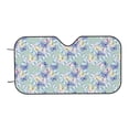 thumbnail image 4 of Uemuo Colorful Butterfly Pattern Accordion Car Windshield Sun Shade, Foldable Reflective Sun Visor for Car, Reflector Windshield Sunshade-, 4 of 7
