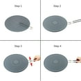 thumbnail image 4 of Multi-Silicone Splatter Screen, 13 Inch Heat Resistant Splash Guard Cover Universal with Folding Handle Pan Cover Heat Insulation Cooling Mat Strainer Drain Board (gray), 4 of 7