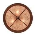 thumbnail image 5 of Meyda Tiffany 29393 Mountain Pine 4 Light 22" Wide Semi-Flush Drum Ceiling Fixture - Rust, 5 of 7