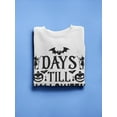 thumbnail image 3 of Days Till Halloween Sweatshirt Women -Image by Shutterstock, Female 4X-Large, 3 of 4