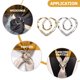 thumbnail image 5 of 2 uds bufanda anillo camiseta Clips de corbata mujeres seda bufanda Clip camisa nudo anillo titular hebilla Decoración, 5 of 6