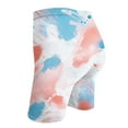 thumbnail image 3 of Generic Women Yoga Shorts Summer Casual Trendy Tummy Control Short Tie-Dye Printed Slim Fit Athletic Leggings Workout Shorts, 3 of 4