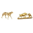 thumbnail image 1 of Figura de guepardo,Figura de guepardo dorado,adorno de escritorio moderno,Estatua de escritorio,Figura decorativa de pelea de toros y osos,Colecciones de esculturas de toros,artesanía de, 1 of 8