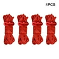 thumbnail image 1 of 4X Tent Lanyard Reflective Rope Wind Cord High-strength Fine DIY Prop Survival Equipments Workmanship DIY Prop Universal Outdoor Accessories Replaced Part Red, 1 of 9